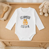 Body Bébé Manches Longues Les hamsters c'est la vie