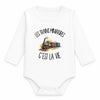 Body Bébé Manches Longues Les trains miniatures c'est la vie