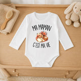 Body Bébé Manches Longues Ma maman c'est ma vie