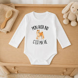 Body Bébé Manches Longues Mon Akita Inu c'est ma vie