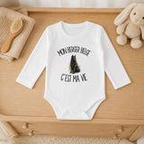 Body Bébé Manches Longues Mon Berger Belge c'est ma vie