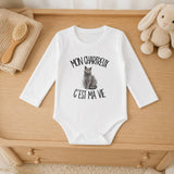Body Bébé Manches Longues Mon Chartreux c'est ma vie