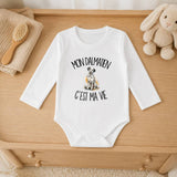 Body Bébé Manches Longues Mon Dalmatien c'est ma vie