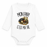 Body Bébé Manches Longues Mon papi c'est ma vie