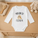 Body Bébé Manches Longues Mon Shih Tzu c'est ma vie
