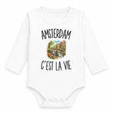 Body Bébé Manches Longues Amsterdam c’est la vie