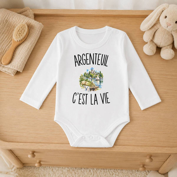 Body Bébé Manches Longues Argenteuil c’est la vie