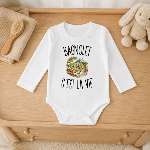 Body Bébé Manches Longues Bagnolet c’est la vie