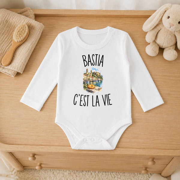 Body Bébé Manches Longues Bastia c’est la vie