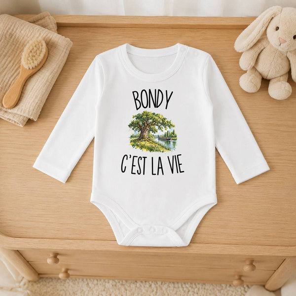 Body Bébé Manches Longues Bondy c’est la vie