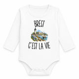 Body Bébé Manches Longues Brest c’est la vie