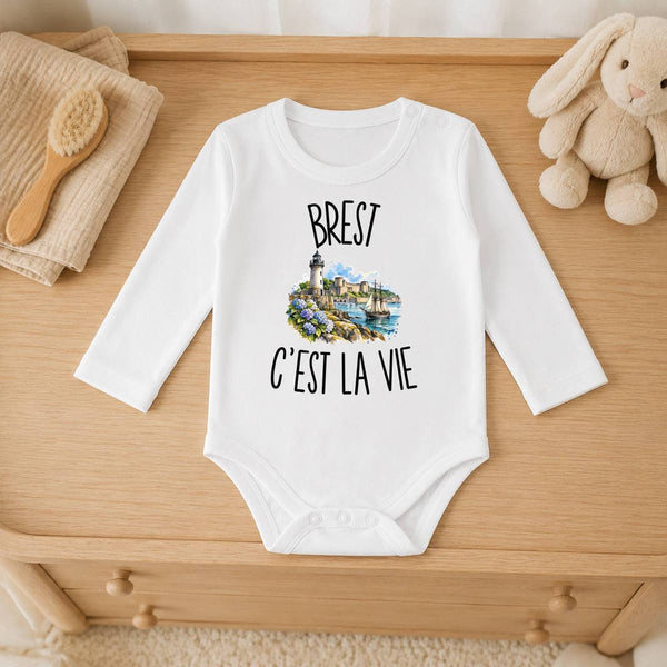 Body Bébé Manches Longues Brest c’est la vie
