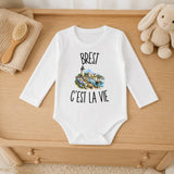 Body Bébé Manches Longues Brest c’est la vie