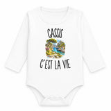 Body Bébé Manches Longues Cassis c’est la vie
