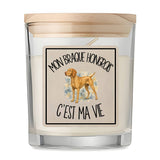 Bougie Parfumée Vanille Mon Braque Hongrois c'est ma vie
