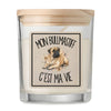 Bougie Parfumée Vanille Mon Bullmastiff c'est ma vie