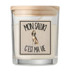 Bougie Parfumée Vanille Mon Saluki c'est ma vie