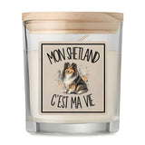 Bougie Parfumée Vanille Mon Shetland c'est ma vie
