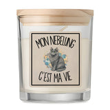 Bougie Parfumée Vanille Mon Nebelung c'est ma vie