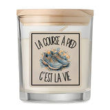 Bougie Parfumée Vanille La course à pied c'est la vie