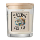 Bougie Parfumée Vanille Le coloriage c'est la vie
