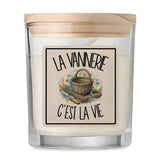 Bougie Parfumée Vanille La vannerie c'est la vie