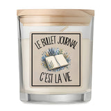 Bougie Parfumée Vanille Le bullet journal c'est la vie