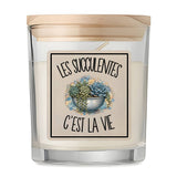 Bougie Parfumée Vanille Les succulentes c'est la vie
