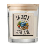 Bougie Parfumée Vanille La cuisine c'est la vie