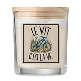 Bougie Parfumée Vanille Le VTT c'est la vie