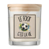 Bougie Parfumée Vanille Le foot c'est la vie