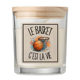 Bougie Parfumée Vanille Le basket c'est la vie
