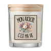 Bougie Parfumée Vanille Mon axolotl c'est ma vie