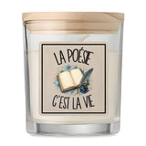 Bougie Parfumée Vanille La poésie c'est la vie