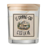 Bougie Parfumée Vanille Le camping-car c'est la vie