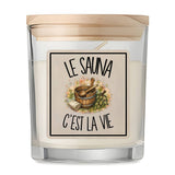 Bougie Parfumée Vanille Le sauna c'est la vie