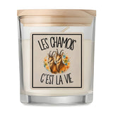 Bougie Parfumée Vanille Les chamois c'est la vie