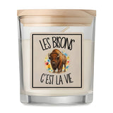 Bougie Parfumée Vanille Les bisons c'est la vie