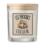 Bougie Parfumée Vanille Les phoques c'est la vie