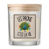 Bougie Parfumée Vanille Les paons c'est la vie