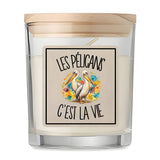 Bougie Parfumée Vanille Les pélicans c'est la vie