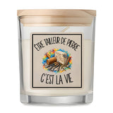 Bougie Parfumée Vanille Être tailleur de pierre c'est la vie