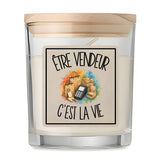 Bougie Parfumée Vanille Être vendeur c'est la vie