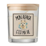 Bougie Parfumée Vanille Mon alpaga c'est ma vie