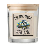 Bougie Parfumée Vanille Être ambulancière c'est la vie