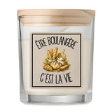 Bougie Parfumée Vanille Être boulangère c'est la vie