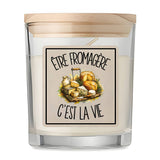 Bougie Parfumée Vanille Être fromagère c'est la vie