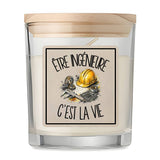 Bougie Parfumée Vanille Être ingénieure c'est la vie
