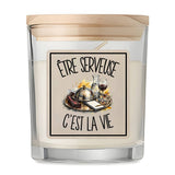 Bougie Parfumée Vanille Être serveuse c'est la vie