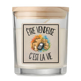 Bougie Parfumée Vanille Être vendeuse c'est la vie